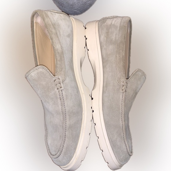 Tod\'s Gray Suede Calf Leather Slip-On Loafers Driving Shoes Rubber Sole Men’s 8 main image 11